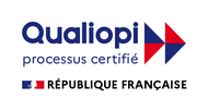 Logo de la certification Qualiopi, délivrée par l'État.
